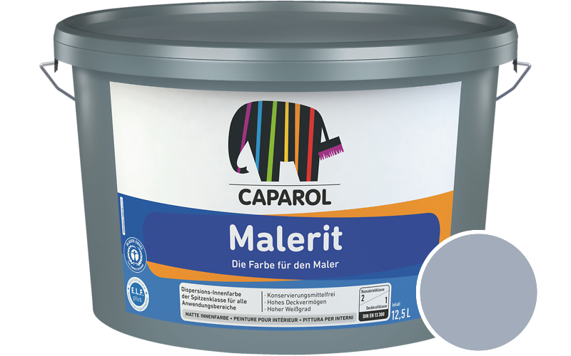 Caparol Malerit 5L Innenfarbe / Getnt im Farbton Astra 35