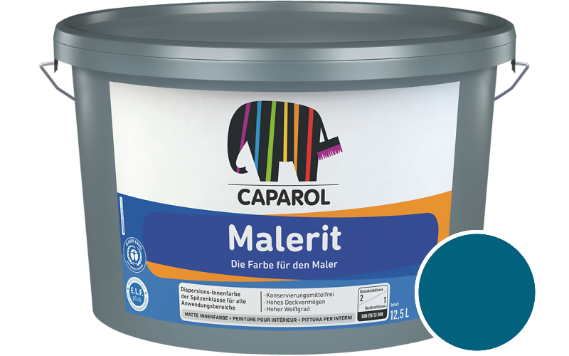 Caparol Malerit 12,5L Innenfarbe / Getnt im Farbton Blu 20