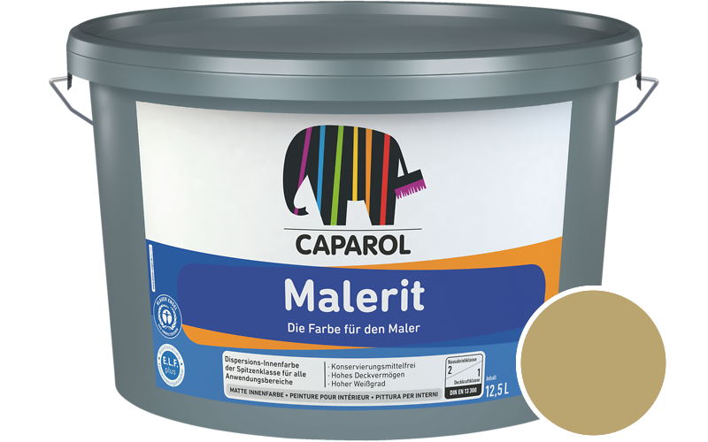 Caparol Malerit 7,5L Innenfarbe / Getnt im Farbton Curry 65