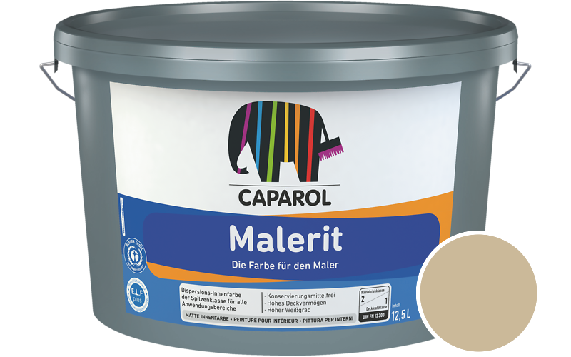 Caparol Malerit 1,25L Innenfarbe / Getnt im Farbton Ginster 75