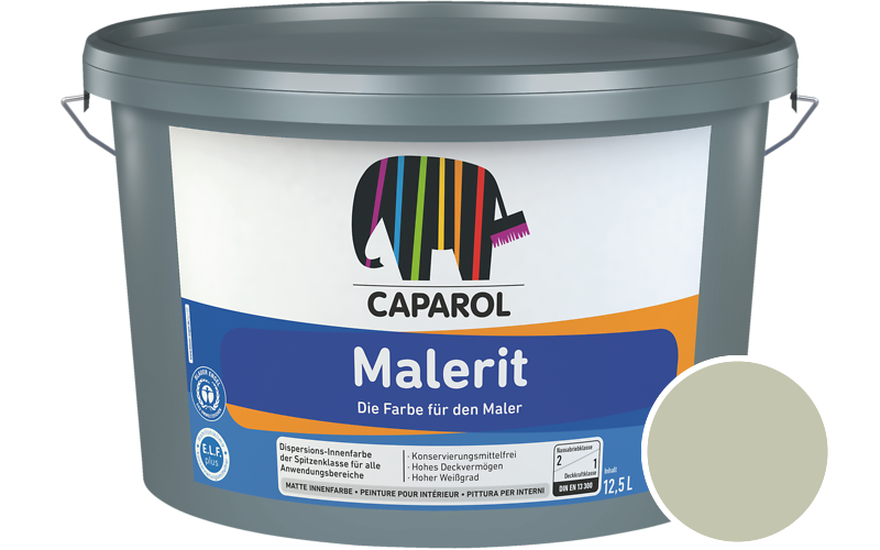 Caparol Malerit 2,5L Innenfarbe / Getnt im Farbton Herba 20