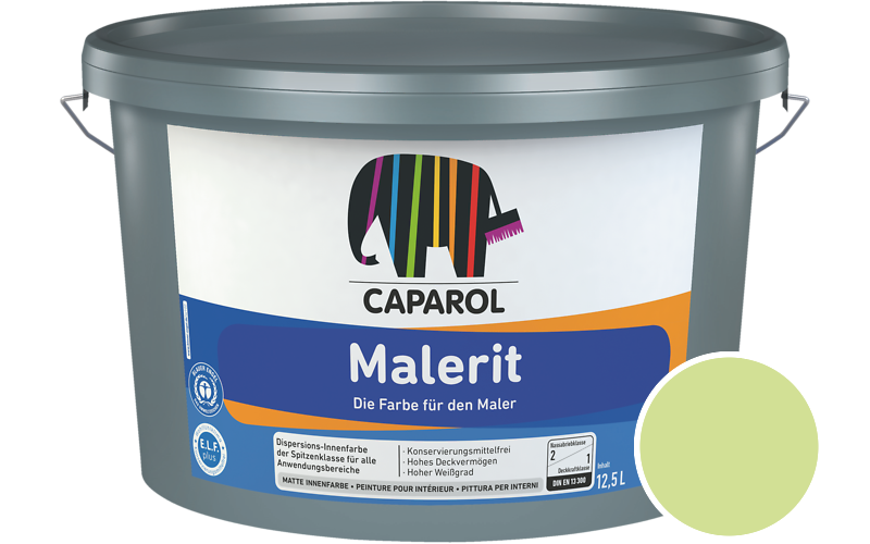 Caparol Malerit 2,5L Innenfarbe / Getnt im Farbton Herba 50