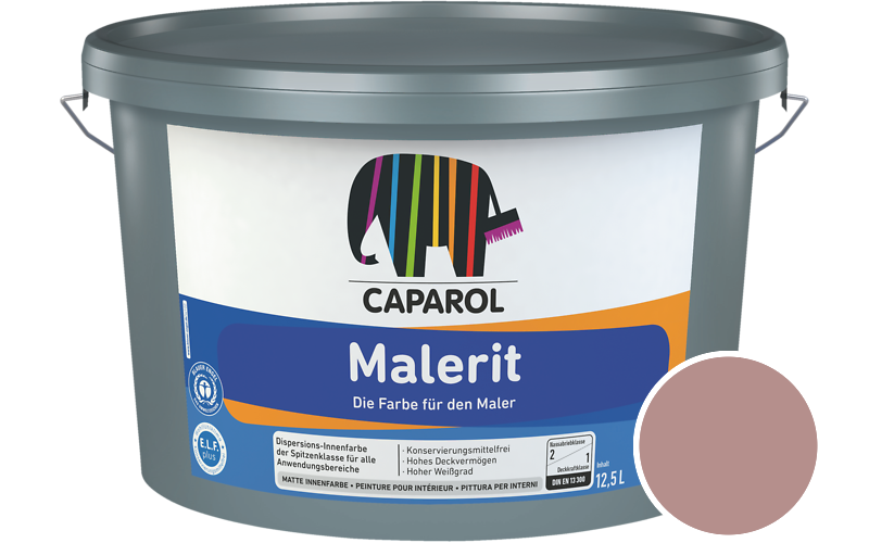 Caparol Malerit 2,5L Innenfarbe / Getnt im Farbton Korall 80