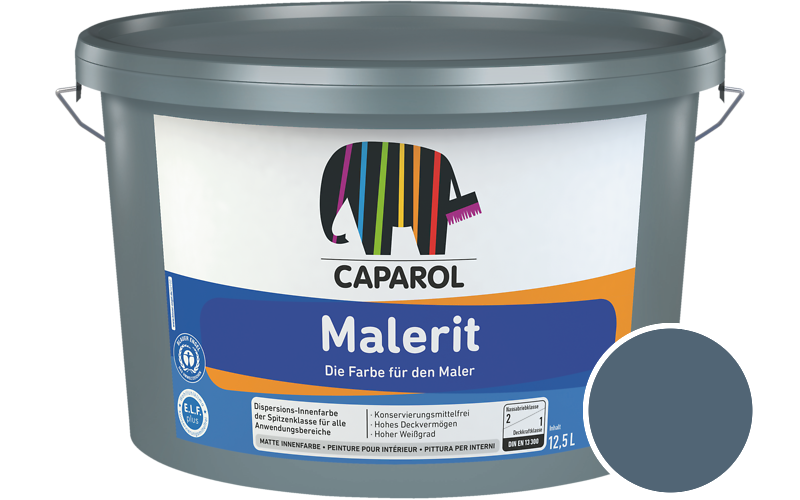 Caparol Malerit 1,25L Innenfarbe / Getnt im Farbton Lago 40