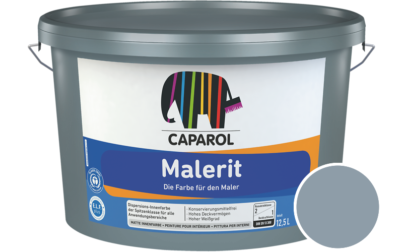 Caparol Malerit 7,5L Innenfarbe / Getnt im Farbton Lago 50