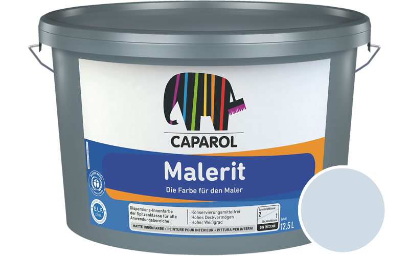 Caparol Malerit 5L Innenfarbe / Getnt im Farbton Lago 90