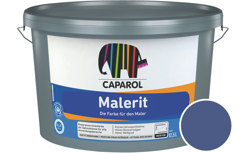 Caparol Malerit 2,5L Innenfarbe / Getnt im Farbton Lavendel 165