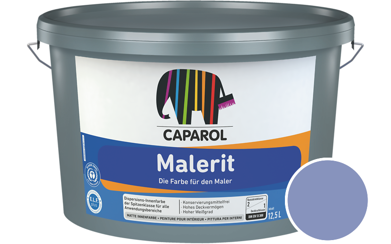 Caparol Malerit 2,5L Innenfarbe / Getnt im Farbton Lavendel 180