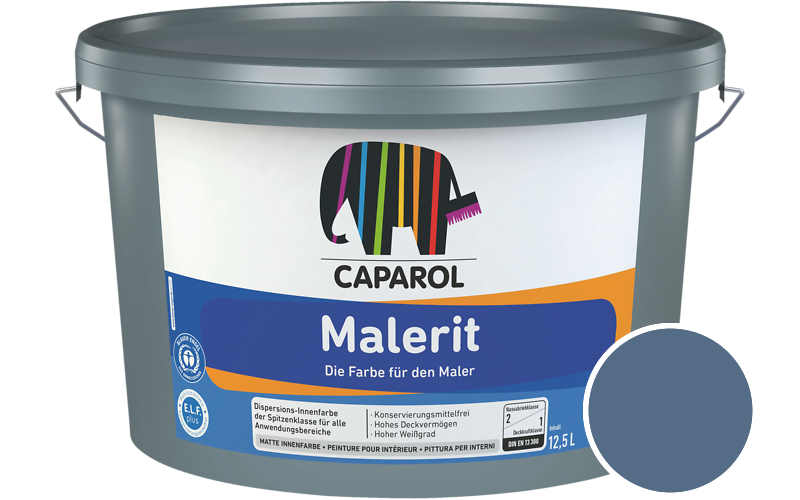 Caparol Malerit 5L Innenfarbe / Getnt im Farbton Lazur 130