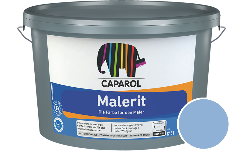 Caparol Malerit 5L Innenfarbe / Getnt im Farbton Lazur 175