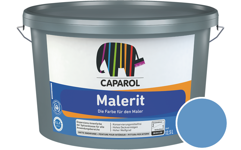 Caparol Malerit 2,5L Innenfarbe / Getnt im Farbton Lazur 200