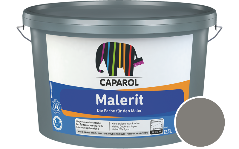 Caparol Malerit 2,5L Innenfarbe / Getnt im Farbton Mai 10