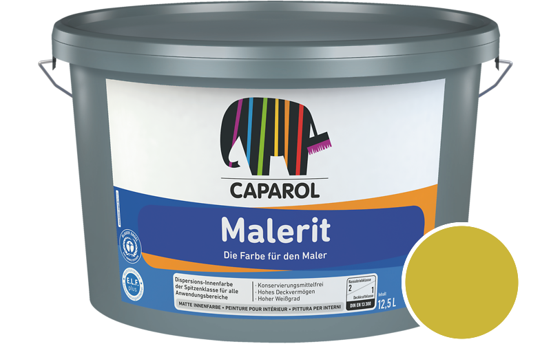 Caparol Malerit 5L Innenfarbe / Getnt im Farbton Melisse 100