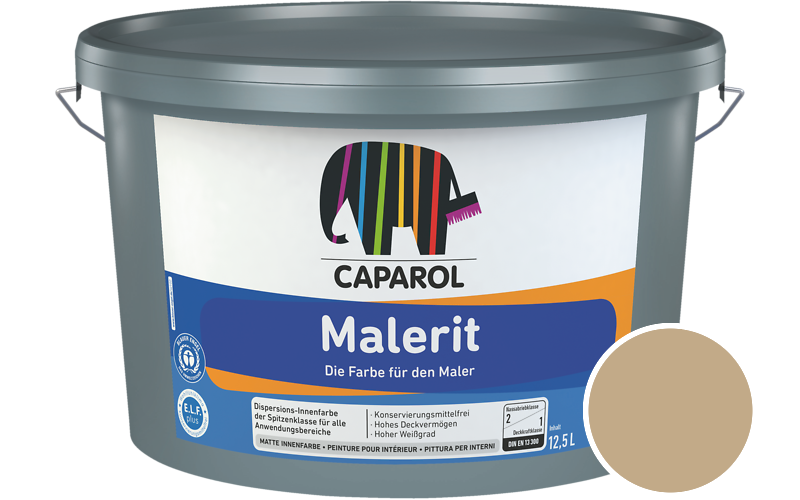 Caparol Malerit 2,5L Innenfarbe / Getnt im Farbton Palazzo 200