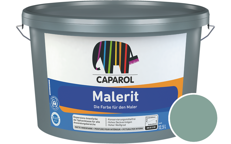 Caparol Malerit 2,5L Innenfarbe / Getnt im Farbton Patina 75