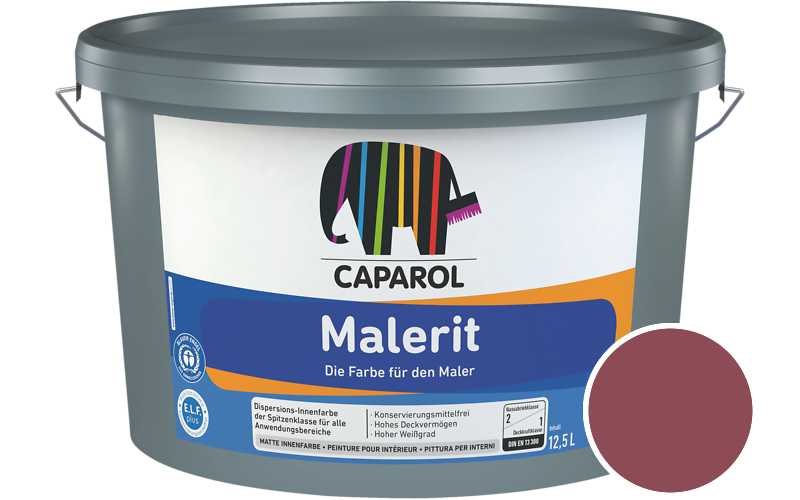 Caparol Malerit 5L Innenfarbe / Getnt im Farbton RAL 4002 Rotviolett