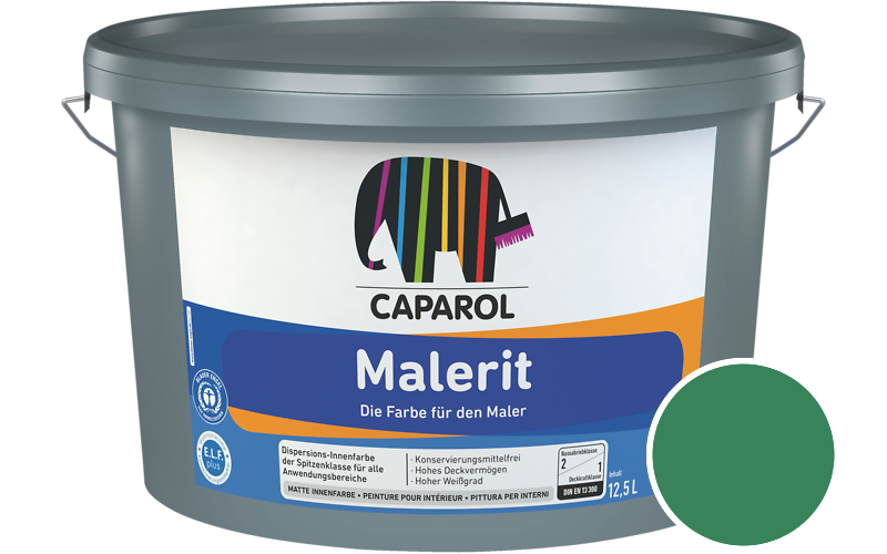 Caparol Malerit 12,5L Innenfarbe / Getnt im Farbton RAL 6032 Signalgrn