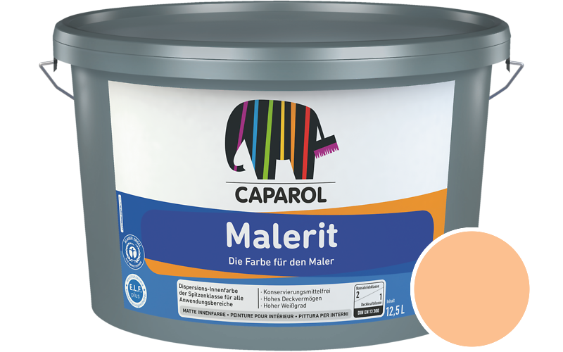 Caparol Malerit 12,5L Innenfarbe / Getnt im Farbton Siena 175
