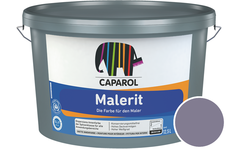 Caparol Malerit 5L Innenfarbe / Getnt im Farbton Velvet 45