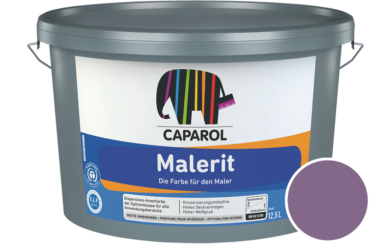 Caparol Malerit 2,5L Innenfarbe / Getnt im Farbton Viola 110