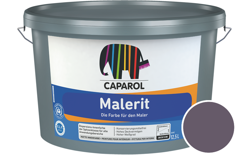 Caparol Malerit 2,5L Innenfarbe / Getnt im Farbton Viola 35
