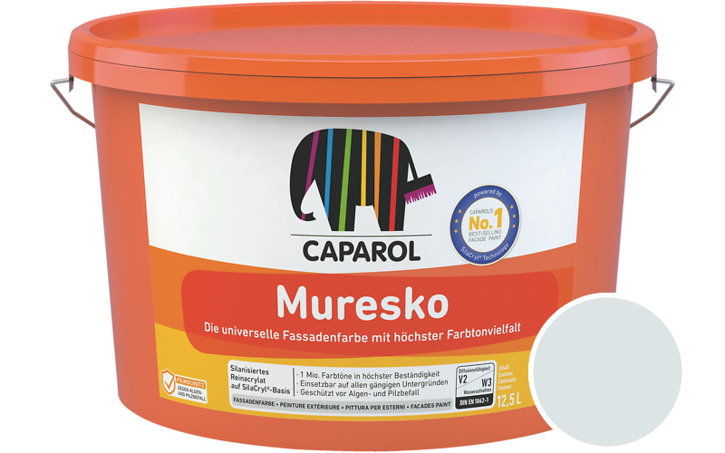 Caparol Muresko 12,5L Fassadenfarbe / Getnt im Farbton Atlantis 18