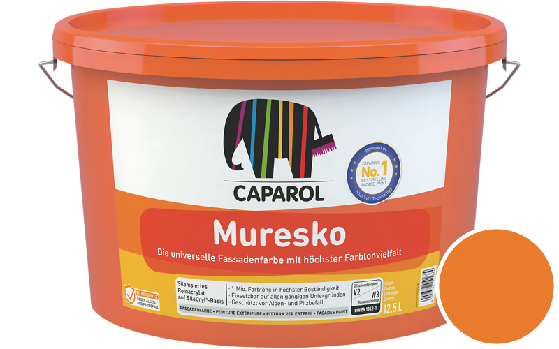 Caparol Muresko 5L Fassadenfarbe / Get�nt im Farbton Brasil 10