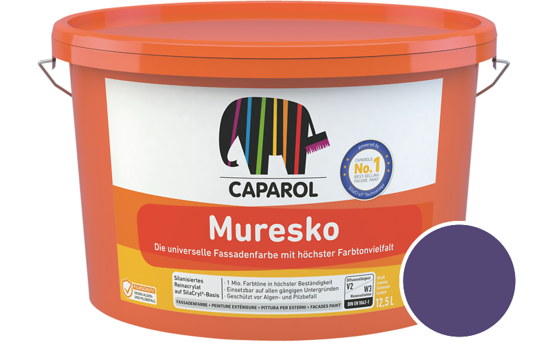 Caparol Muresko 7,5L Fassadenfarbe / Getnt im Farbton Diva 15