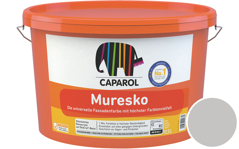 Caparol Muresko 2,5L Fassadenfarbe / Get�nt im Farbton Granit 50