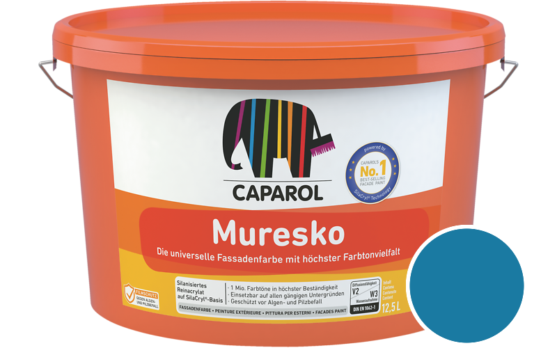 Caparol Muresko 12,5L Fassadenfarbe / Getnt im Farbton Marin 65