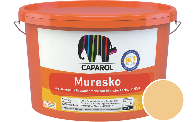 Caparol Muresko 12,5L Fassadenfarbe / Getnt im Farbton Palazzo 265