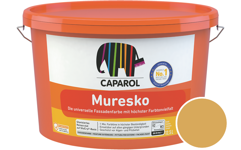 Caparol Muresko 7,5L Fassadenfarbe / Getnt im Farbton Palazzo 290