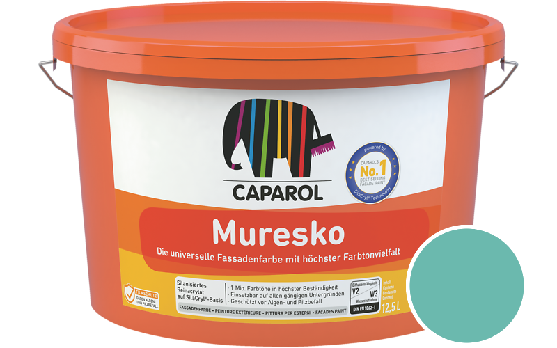 Caparol Muresko 12,5L Fassadenfarbe / Getnt im Farbton Sardinien 13