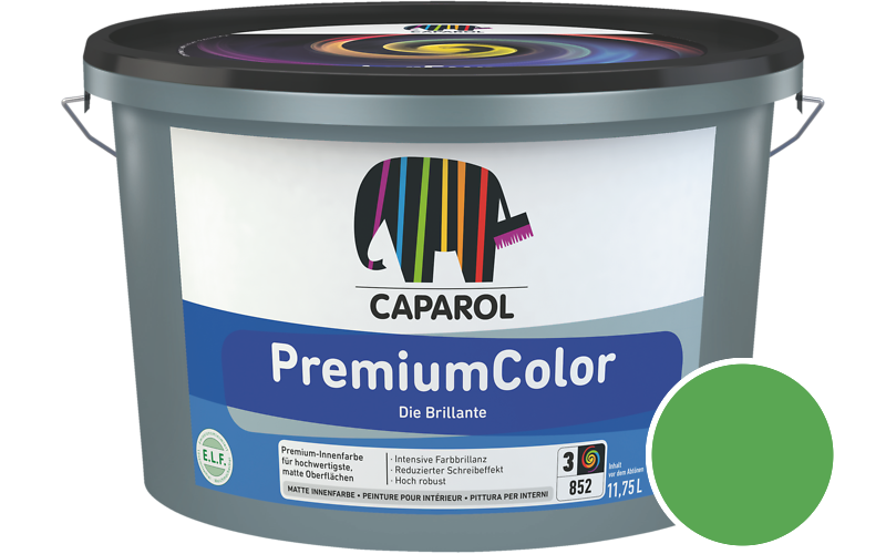 Caparol PremiumColor 7,5L Innenfarbe / Getnt im Farbton Agave 125