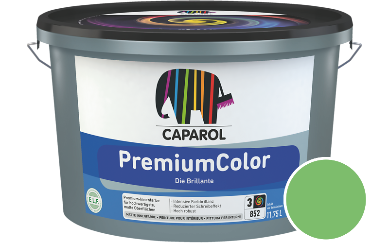 Caparol PremiumColor 7,5L Innenfarbe / Getnt im Farbton Agave 135