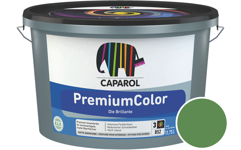 Caparol PremiumColor 2,5L Innenfarbe / Getnt im Farbton Agave 95