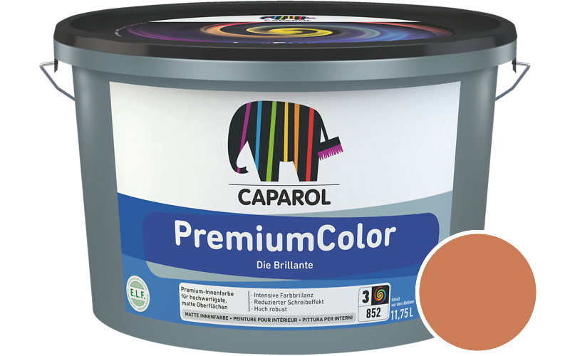Caparol PremiumColor 12,5L Innenfarbe / Getnt im Farbton Aprico 130