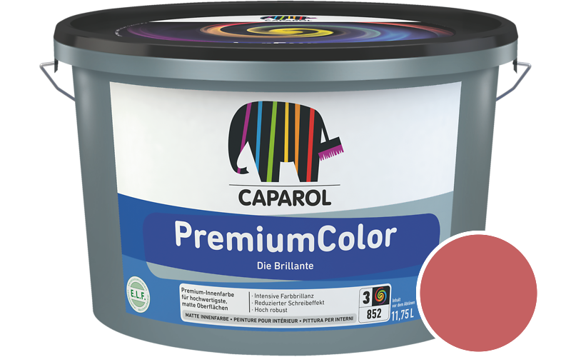 Caparol PremiumColor 2,5L Innenfarbe / Getnt im Farbton Ara 12