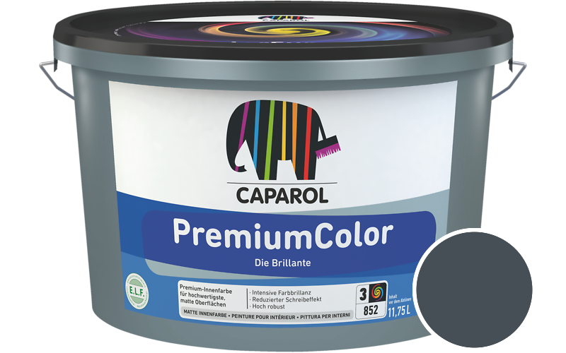 Caparol PremiumColor 2,5L Innenfarbe / Getnt im Farbton Atlantis 0