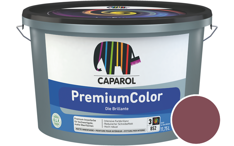 Caparol PremiumColor 7,5L Innenfarbe / Getnt im Farbton Baccara 10