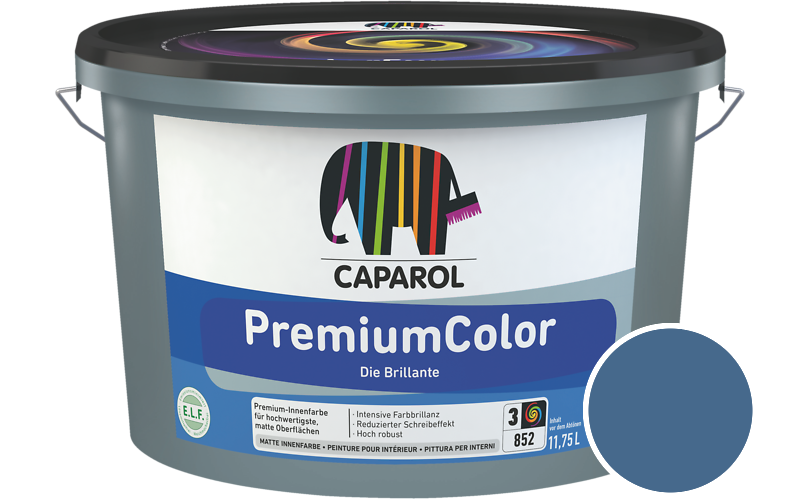 Caparol PremiumColor 7,5L Innenfarbe / Getnt im Farbton Blu 30