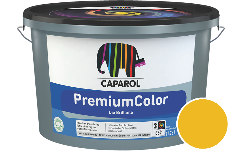 Caparol PremiumColor 2,5L Innenfarbe / Getnt im Farbton Canari 0