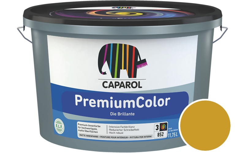 Caparol PremiumColor 7,5L Innenfarbe / Getnt im Farbton Curcuma 65