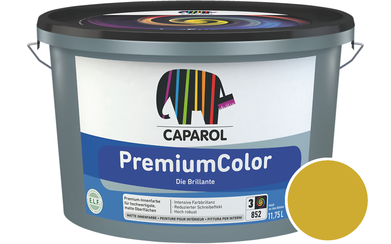 Caparol PremiumColor 7,5L Innenfarbe / Getnt im Farbton Curry 125