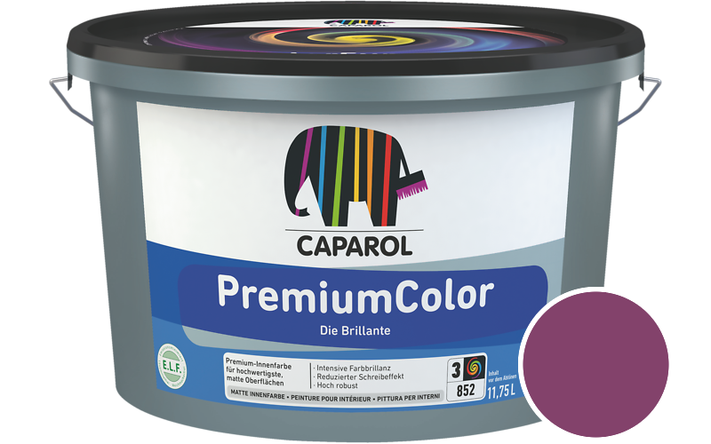 Caparol PremiumColor 2,5L Innenfarbe / Getnt im Farbton Diva 30