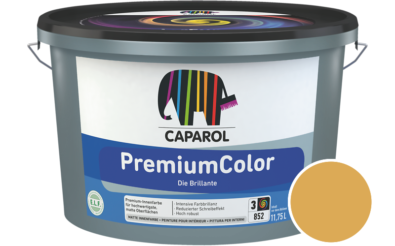 Caparol PremiumColor 2,5L Innenfarbe / Getnt im Farbton Gobi 12