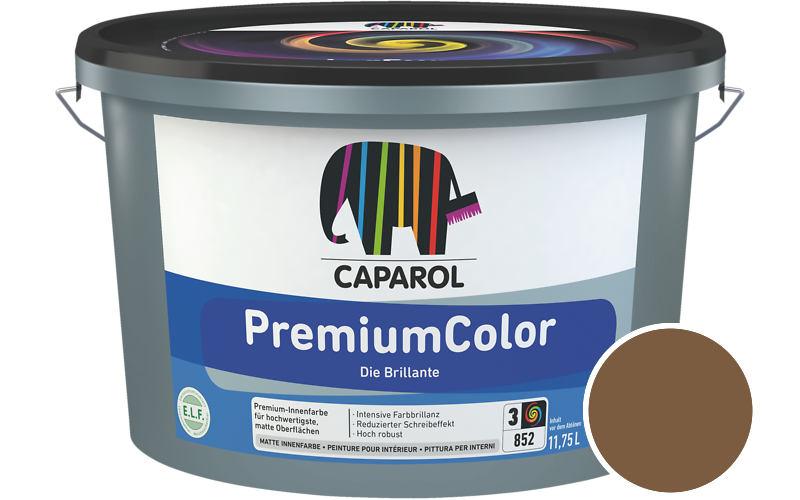 Caparol PremiumColor 2,5L Innenfarbe / Getnt im Farbton Havanna 0