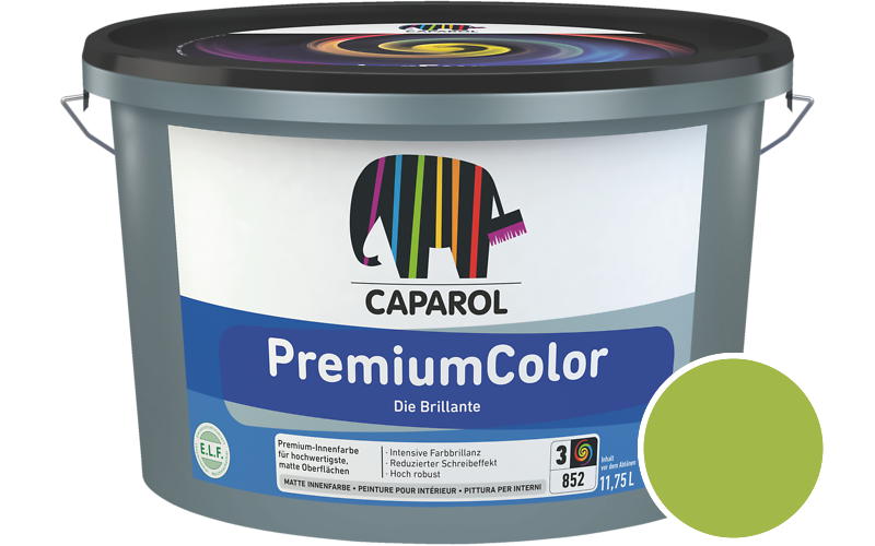 Caparol PremiumColor 5L Innenfarbe / Getnt im Farbton Herba 40