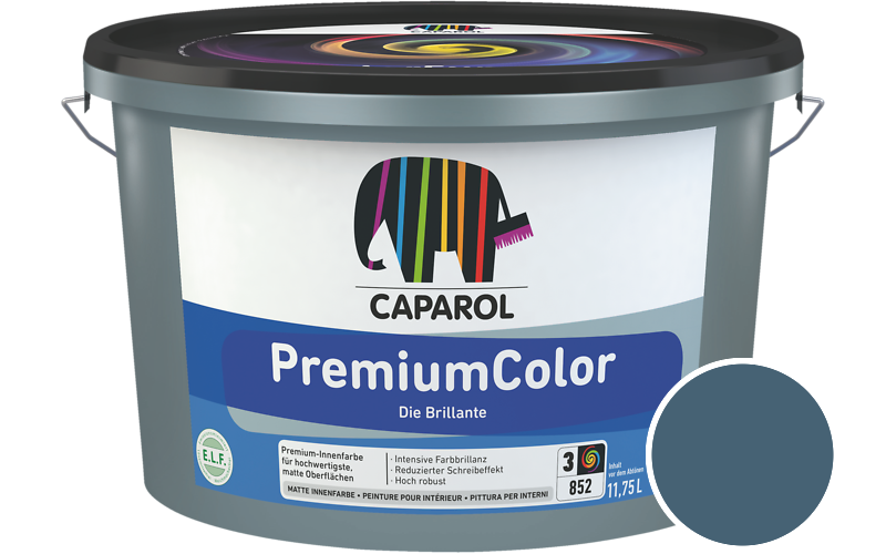 Caparol PremiumColor 2,5L Innenfarbe / Getnt im Farbton Iris 0