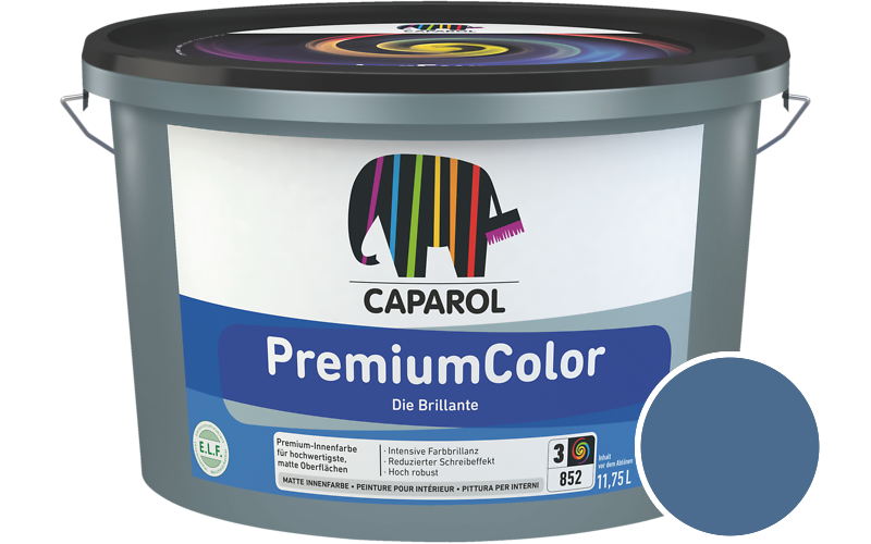 Caparol PremiumColor 2,5L Innenfarbe / Getnt im Farbton Lazur 160